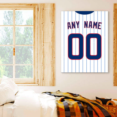 Chicago Jersey Custom Canvas Print Wall Art for Boy Girl Men Women Baseball Personalized Canvas Art